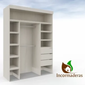 Closet Alto 160 cm Blanco Mate para Almacenamiento